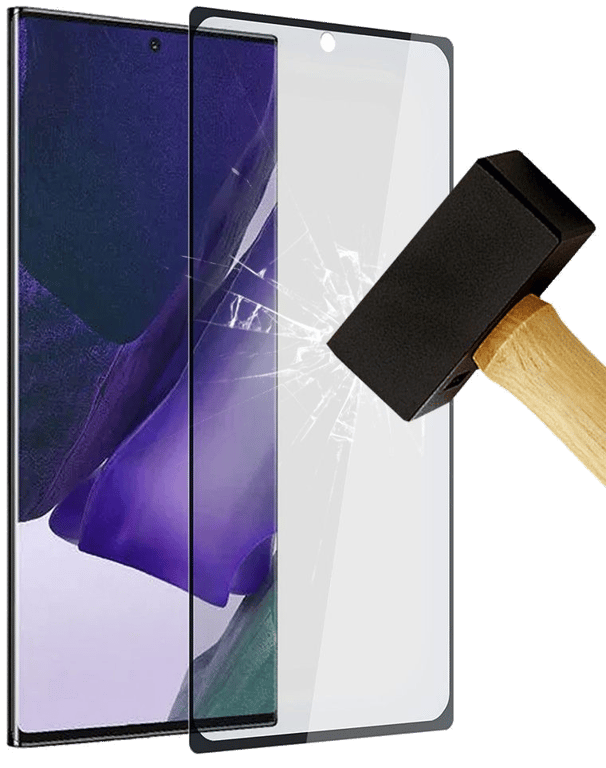Film verre trempé 4D Noir compatible Samsung Galaxy Note 20