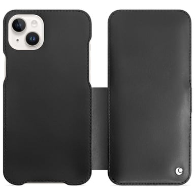 Housse cuir Apple iPhone 15 Plus -  - Bleu - Cuir lisse