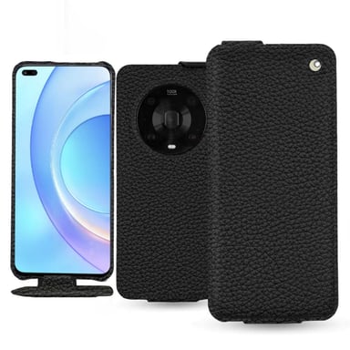 Housse cuir Honor Magic4 Pro -  - Noir - Cuir grainé