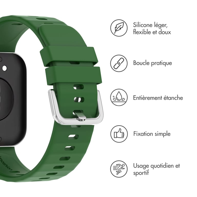 Bracelet imoshion Silicone pour Huawei Watch Fit 3 - vue 6