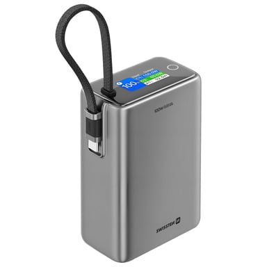 Batterie de Secours 25000mAh pour MacBook / PC Portable avec Affichage Numérique Gris