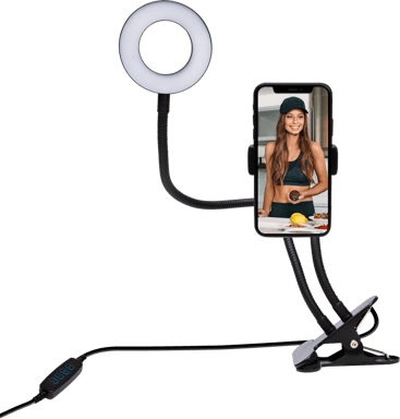 Anneau lumineux LED RVB 10 pouces avec trépied selfie stick et