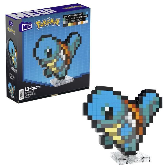 -Pok émon-Carapuce-Coffret de construction rétro 367 pieces -  Pokémon - HTH77 - Neuf