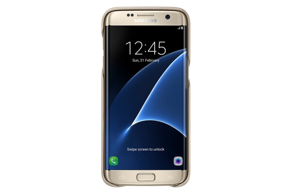 Samsung EF-VG935 coque de protection pour téléphones portables 14 cm (5.5'') Housse Beige Samsung Galaxy S7 Edge