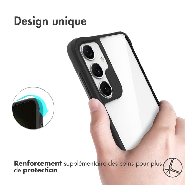 imoshion Coque Rugged Hybrid Carbon pour Samsung Galaxy S25 Plus - Noir