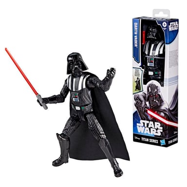 Figurina Dark Vador 30 cm, Titan Series, giocattoli di supereroi per bambini, Star Wars, a partire da 4 anni