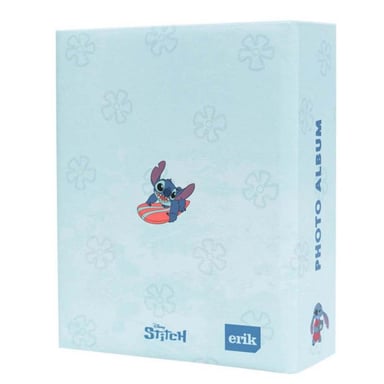 Disney Álbum de fotos Stitch 100 bolsillos rígido 10x15cm Azul Claro