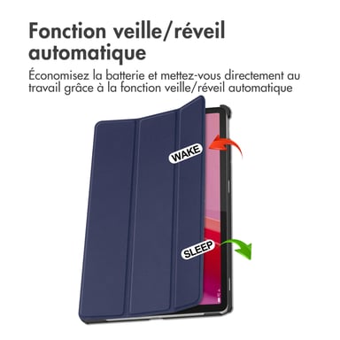 imoshion Coque tablette Trifold pour Lenovo Tab M11 - Bleu foncé