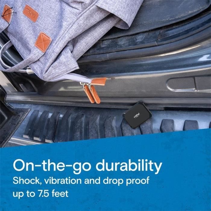 CRUCIAL CT4000X9SSD9 X9 SSD externe 4To .2 - vue 5