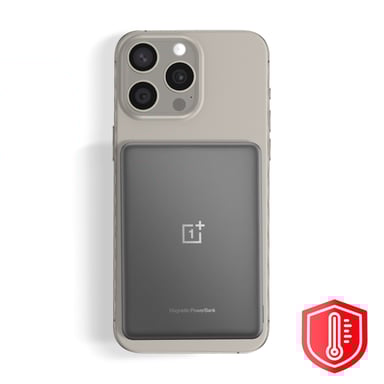 Batterie Externe MagSafe 5000mAh Fine Recharge Sans Fil MagSafe et QI Gris