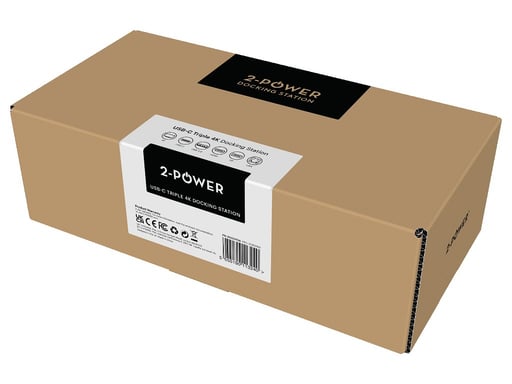 2-Power DOC0113A base para portátil y replicador de puertos Negro