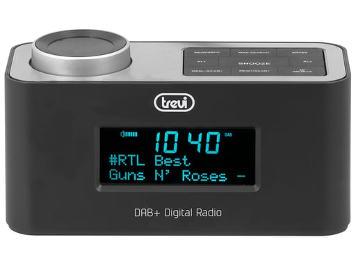 Trevi RC 80D6 DAB Portable Analogique et numérique Noir, Argent