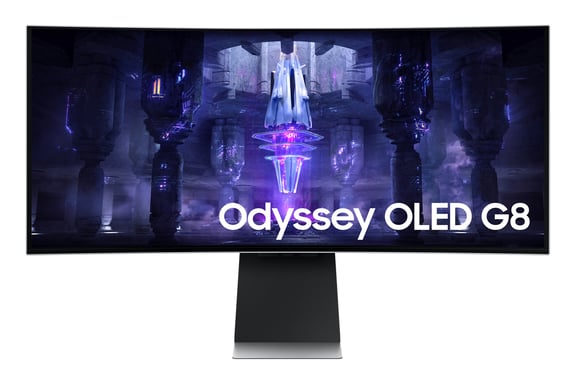 Samsung G85SB écran plat de PC 86,4 cm (34'') 3440 x 1440 pixels UltraWide Quad HD OLED Argent
