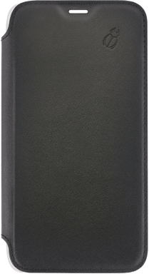 Folio in pelle nera con retro trasparente per Apple iPhone X/XS Beetlecase