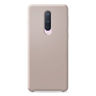 Coque silicone unie Soft Touch Sable rosé compatible OnePlus 8
