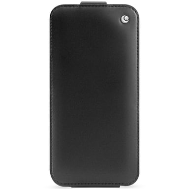 Housse cuir Apple iPhone 15 Plus -  - Noir - Cuir lisse premium