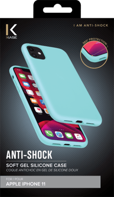 Carcasa de gel de silicona suave a prueba de golpes para Apple iPhone 11, Misty Green