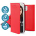 JAYM - Etui Folio Rouge pour Xiaomi Redmi Note 10 Pro / Note 10 Pro Max ? Fermeture Magnetique ? Fonction cinéma Stand ? Rangement cartes inclus