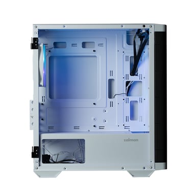 Zalman M4 WHITE Unità centrale Mini Tower Nero, Bianco