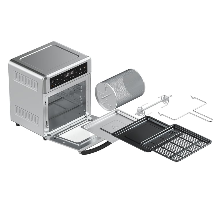 Cosori CAF R121 SUS friteuse Unique 12 Autonome Friteuse d'air chaud Acier inoxydable Neuf - vue 3