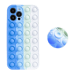 Custodia Popping Bubble per Apple iPhone 12 Pro Max, blu verde