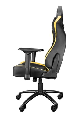 TALIUS silla Vulture gaming negra/amarilla butterfly, base nylon, ruedas nylon
