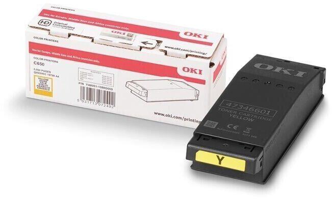 Oki Toner Jaune 6K pour C650 09006129 - vue 3