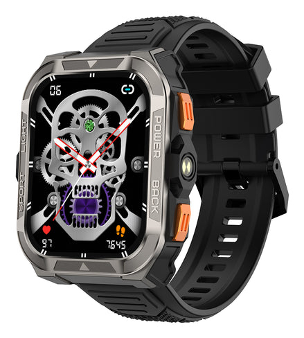 Blackview W80 Pro Montre connectée GPS avec écran de 1 91 pouce batterie de 900 mAh et lampe torche LED intégrée pour les sports de plein air - vue 2