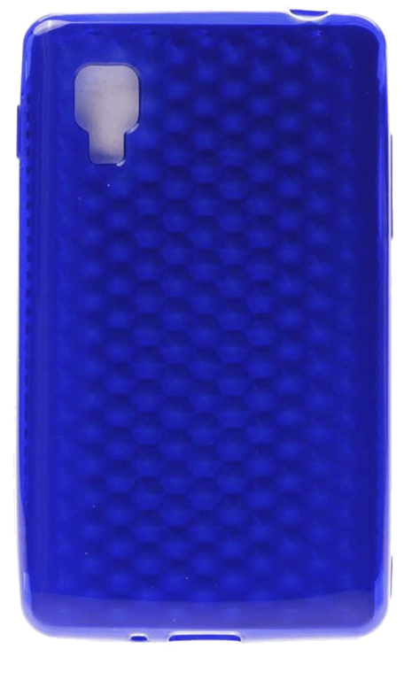 Coque silicone unie compatible Givré Bleu LG Optimus L4 II