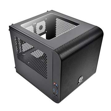 Thermaltake Core V1 Tour mini ITX panneau latéral fenêtré pas d'alimentation USBAudio - vue 3