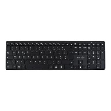 V7 Clavier KW550FRBT Dual mode Bluetooth / Wireless 2,4 GHZ français AZERTY - Noir