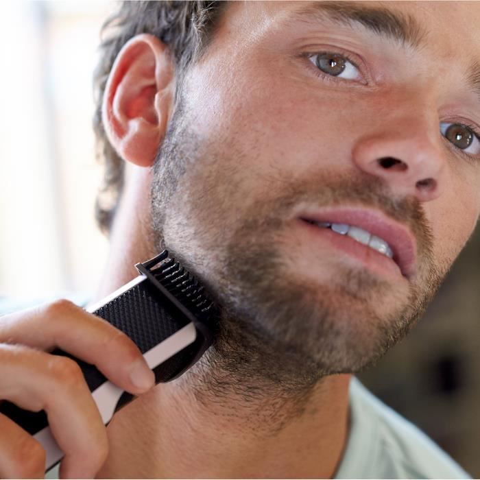 Tondeuse Cheveux & Barbe Philips BT3206/14 - Sabot Hair Lift&Trim, Lames Inoxydables, 10 Hauteurs de Coupe, Utilisation Sans Fil - Neuf
