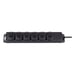 Multiprise avec 6 Prises Type F 2m IP44 Noir