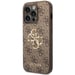 Guess 4G Logo Backcover in metallo per Apple iPhone 14 Pro - Marrone