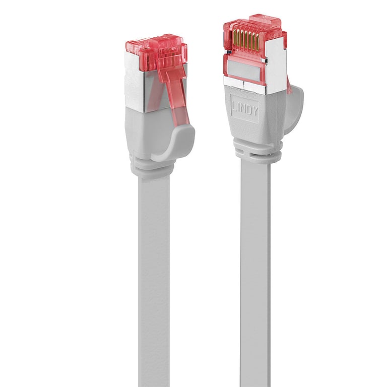 Lindy Cable Reseau Cat6 U/ftp A Bande Plate Gris 3,00 M