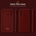 Carcasa de silicona Moozy Minimalist Series para Huawei P Smart Plus 2019 y Honor 20 Lite, vino tinto - Acabado mate fino y flexible en TPU.