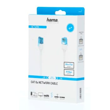 Hama 00200687 câble de réseau Blanc 15 m Cat6a U/UTP (UTP)
