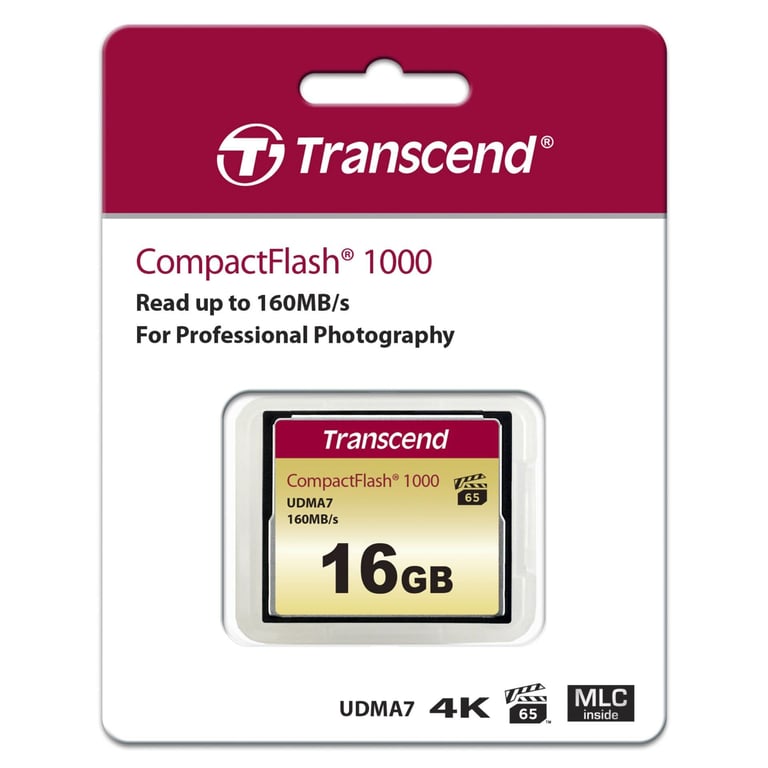 Transcend CompactFlash MLC Neuf - vue 3