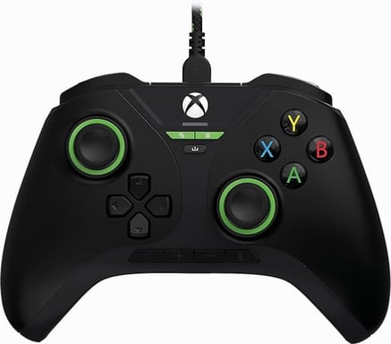 GamePad Pro XBOX Black Edition - Snakebyte con cable, sensores de efecto Hall, botones adicionales y panel de audio