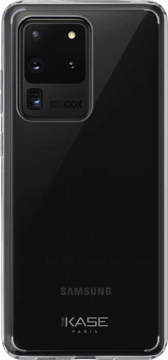 Coque hybride invisible pour Samsung Galaxy S20 Ultra, Transparente