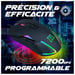 AKUMA - Souris Gaming Otaku M03 7200DPI Rétroéclairage LED RGB - Capteur Optique de 1200 à 7200 DPI - 7 Boutons - programmable - Confortable et Légère - Compatible PC/PS4/PS5/Xbox