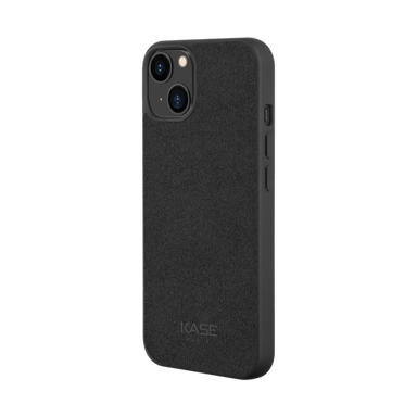 Funda de gamuza Alcantara para Apple iPhone 13, negro medianoche
