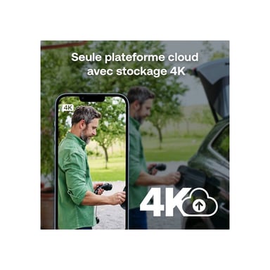 Kit di 3 telecamere di sicurezza WiFi Arlo Ultra 3 + pannello solare Nero e Bianco
