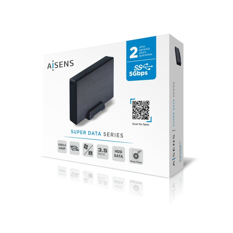 AISENS ASE Boîtier de disques de stockage Boîtier HDD 3.5 Neuf - vue 3