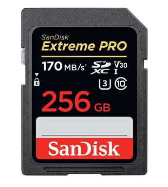 SanDisk Exrteme PRO 256 GB 256 Go SDXC UHS-I Classe 10