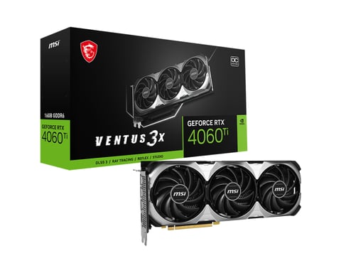 MSI - Tarjeta gráfica - RTX 4060TI VENTUS 3X 16G OC (912-V517-013)