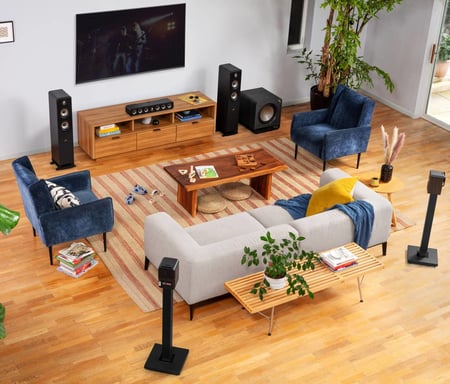 Signature Elite ES10 – Paire d'Enceintes Hi-Fi Bibliothèque 100W – Noir