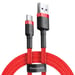 Baseus CATKLF-U09 cable de teléfono móvil Negro, Rojo 3 m USB A USB C
