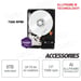 Disco rigido Western Digital WD Purple 8Tb 5640rpm 128Mb 3,5'' ATA III Series