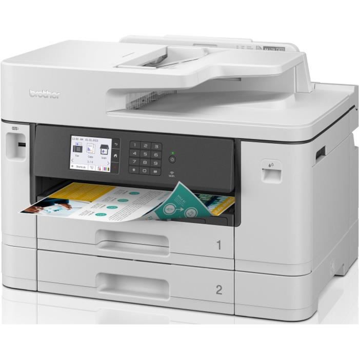 Impresora multifunción 4 en 1 - BROTHER - Business Smart - Inyección de tinta - A3 - Color - Wi-Fi - MFCJ5740DWRE1